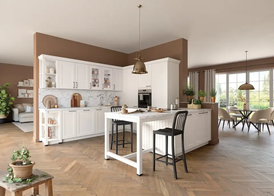 Solid wood door with natural wood finish